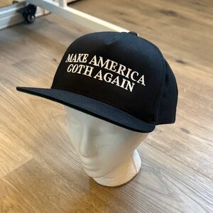 Black Embroidered SnapBack